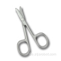 Fantastische Qualität Sharp Tip Mirror Beauty Scissors Silber Farbe Bart Augenbraue Nase-Haar-Trimm-Tools